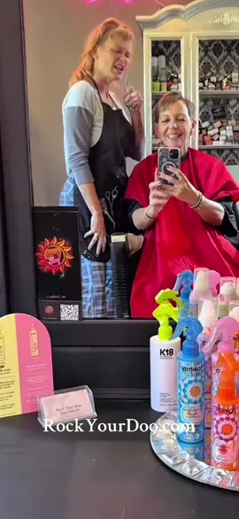 Look who stopped in the #HairStudio today. @Gigi came to get her hair did! She’s rocking her doo! #SuperStar #RockYourDoo #TrendingVideo #GoingViral shop now at RockYourDoo.com