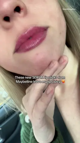This shade is gorgeous 😍 they have satin and matte finishes so check before you order! #newmakeup #hydratinglipstick #lipcombo #maybellinepartner #newlipstick 