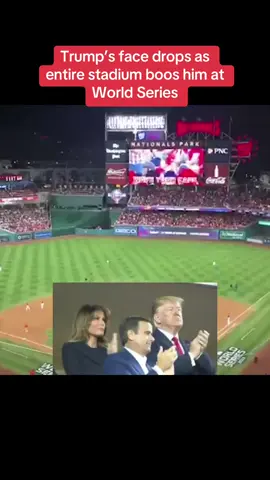 Trump’s face drops as entire stadium boos him at World Series #new #trump #fyp #usa_tiktok #fox 