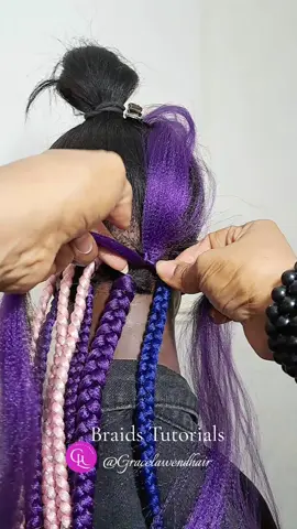 Braids Tutorials #braidstutorial #hairstyles #braids #gracelawendhair #Boxbraid 