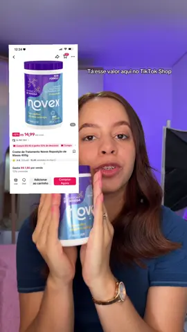 Está bem barato aqui no TikTok  #novex #reposicaodemassacapilar #utilidadepublica #tiktokshop 
