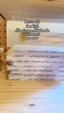 Restock some Hardcover notebooks with me!  This design is our “Porcelain Books” pattern and it’s absolutely one of our best sellers on pretty much everything 🫶🏻  #bookish #BookTok #readersgonnaread #stationery #notebook 