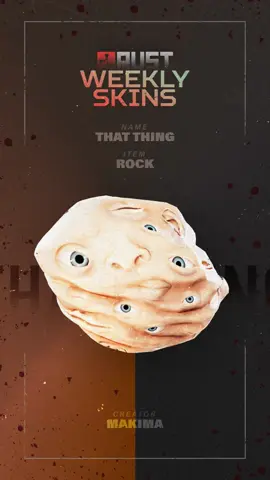 This week’s spooky community-designed skins are now on the Steam Item Store! 🪨👁️👃 Available for a limited time only. View them all here: https://store.steampowered.com/itemstore/252490/