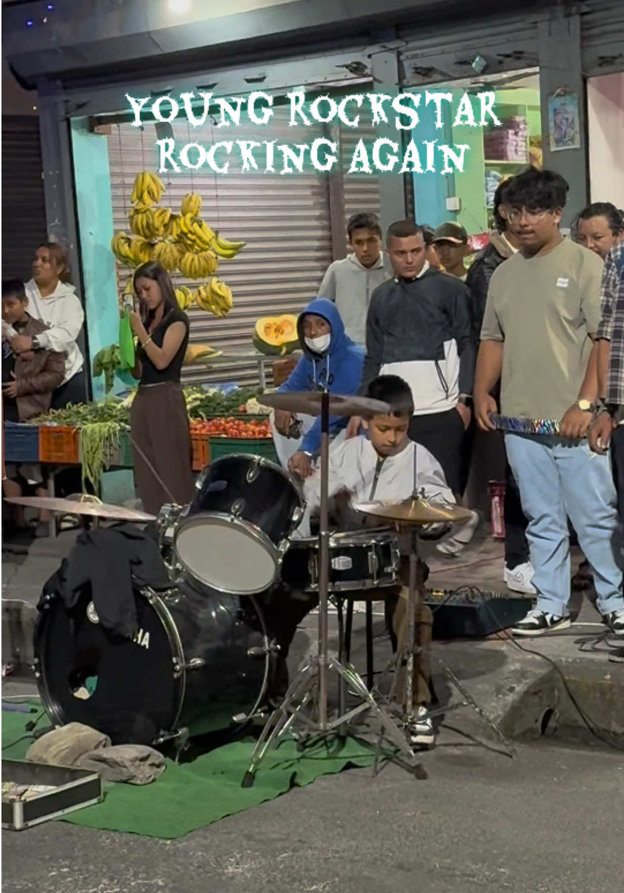 Young drummer rocking again in the streets #chairbagad #youngdrummer #deusivailo #pokhara #rambazar 