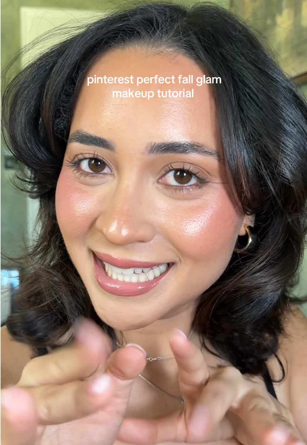 products in my shop my and tagged below 🤎  @rhode skin glazing milk  @Versed Skin barrier cream  @Haus Labs foundation shade 210  @ColourPop Cosmetics cream bronzer stick in rincon point  @Too Faced cream bronzer in chocolate soufflé @Juvia’s Place coffee shop eyeshadow palette  @Lancôme concealer in 250  @Patrick Ta Beauty blush duo in she’s blushing  @Anastasia Beverly Hills loose powder in vanilla  @makeupforever eye/lip pencil in limitless brown  @got2bUSA clear brow gel  @Sephora Collection micro smooth powder in shade 15  @loréal paris usa glass skin stick in glassy pearl  @Maybelline NY colossal mascara in brown black  @Hourglass Cosmetics ambient lighting palette  @Milani Cosmetics bronzer in sunkissed, lip liner in over the top  @EADEM lip balm in croissant au berre  @ONE SIZE BEAUTY powder melt setting spray  #fallmakeup #makeuptutorial #glammakeup #pinterestinspo #makeuptransformation 