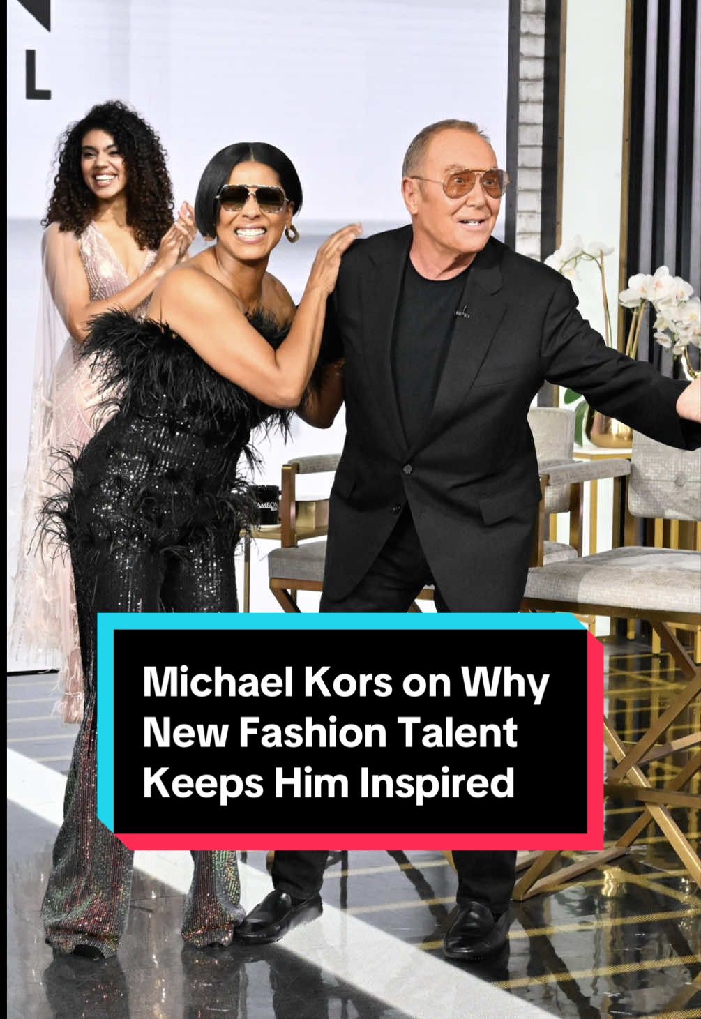 This moment was EVERYTHING! Our designers were stunned when #MichaelKors appeared as their mentor. He hit the Tam Fam runway and shared why new fashion talent still excites him. #fashiontok #fashiondesign #fashiondesignerlife #designer 