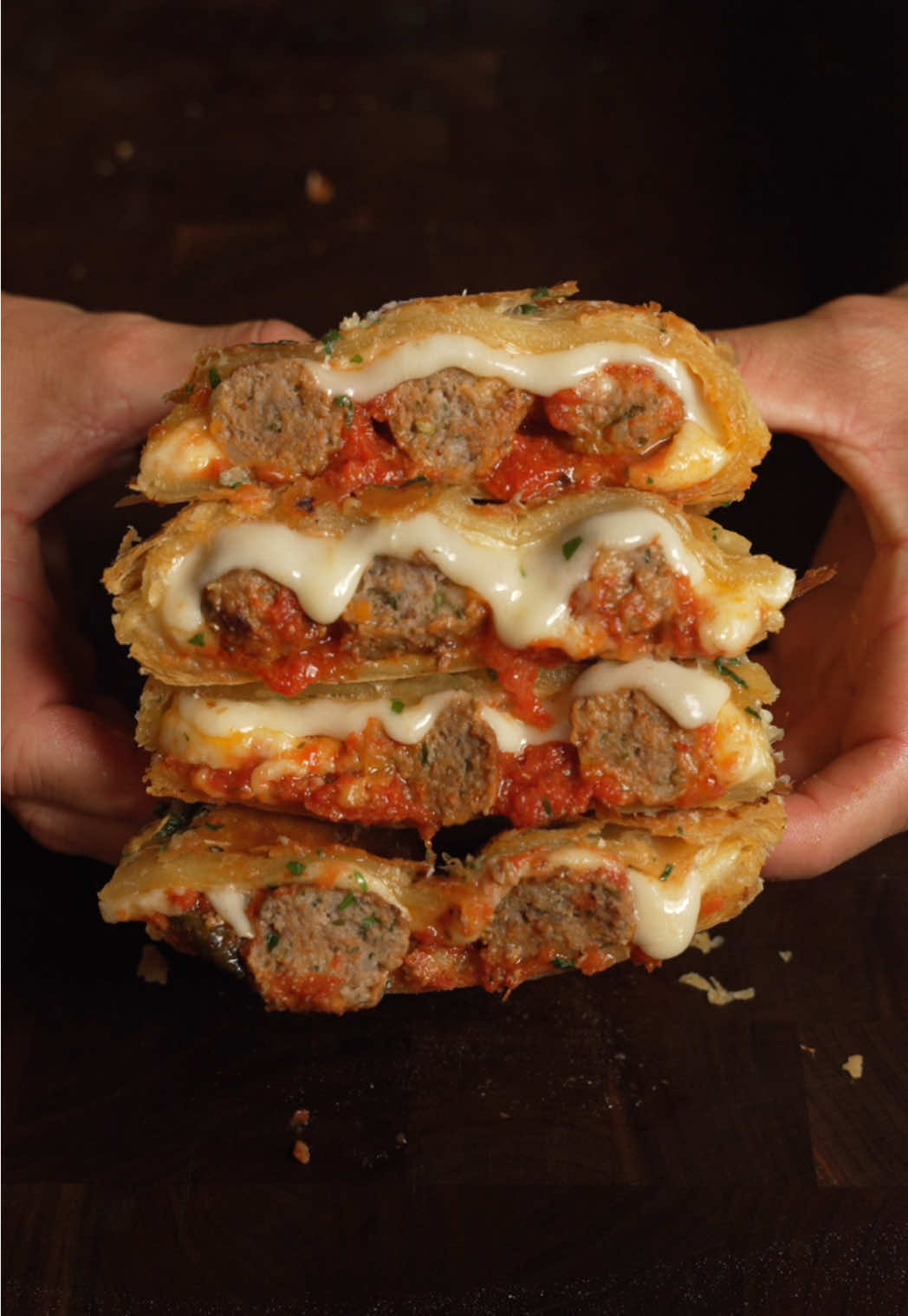 Meatball Hot Pocket #meatball #hotpocket 