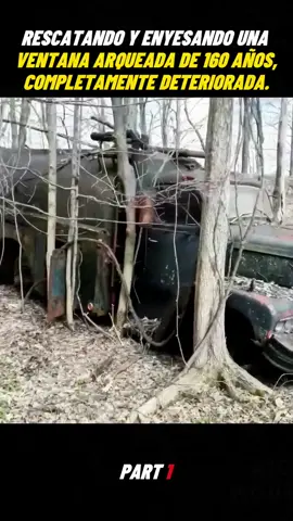 Rescuing and plasterboarding 160yr old crumbly arched window - Part 1 #construction #car #truck #fixingcars #restoringcars