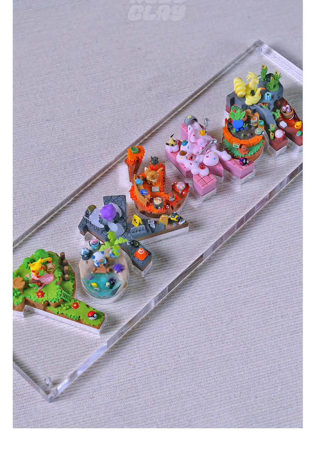 I made a 3D Pokémon Logo #Clay #Miniature 