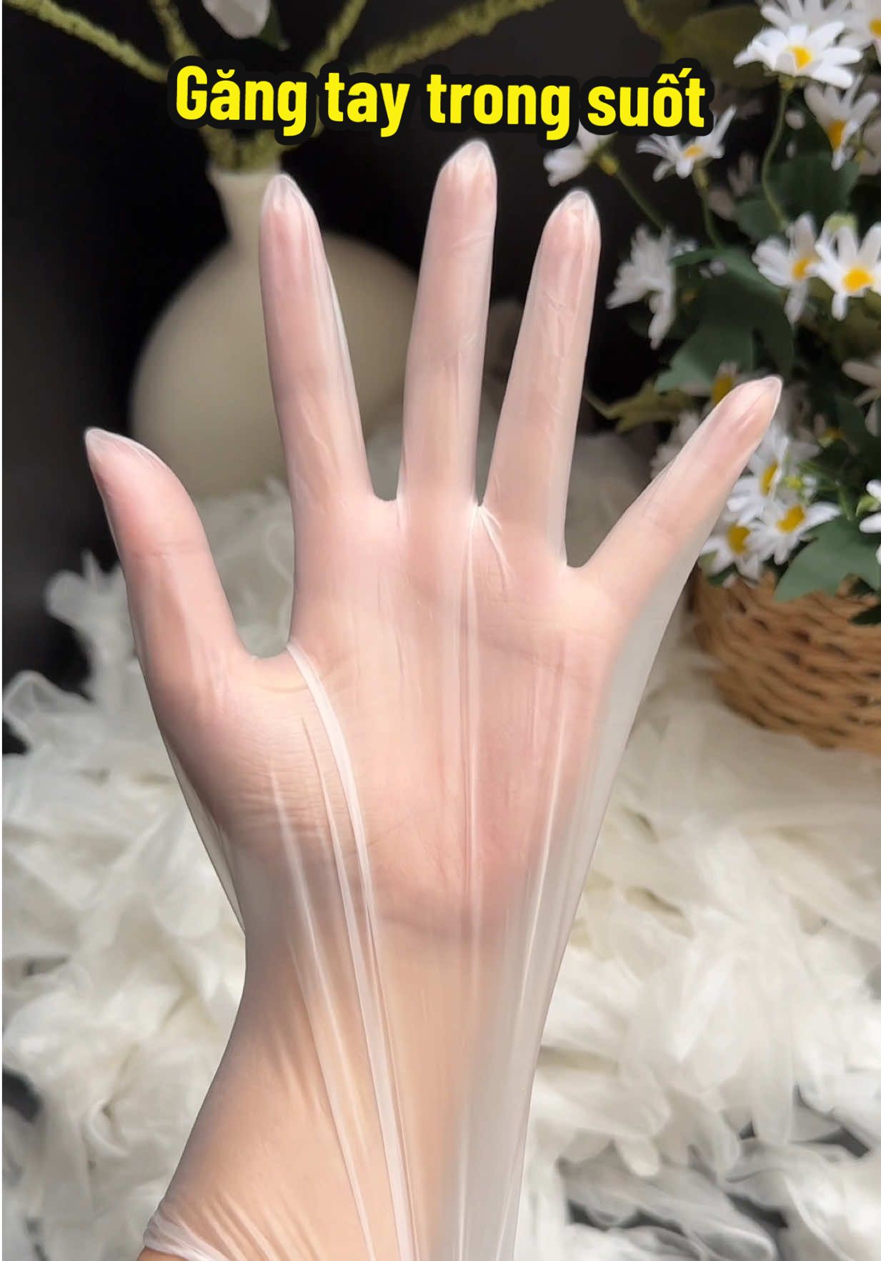 Bao tay trong suốt mềm dẻo dai , k mùi xài thích  mấy bà ơi #baotay #gangtaytrongsuot #gangtaytrongsuotvinyl #baotaytrongsuot #vinyl 