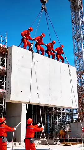 Precast Wall Shatters Mid-Air — Concrete Explodes During Lift! #fail #engineering #construction 