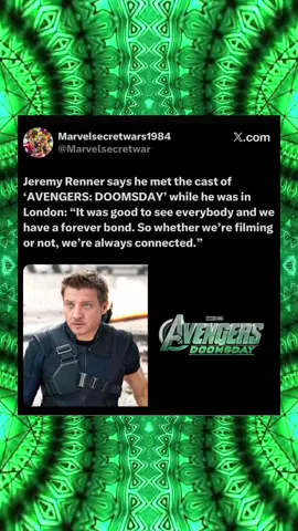 Good to see the man is still keeping contact with his fellow OG cast members…Now, give him his show back! I am talking to you Disney! 😁 #jeremyrenner #hawkeye #clintbarton #avengersdoomsday #katebishop 