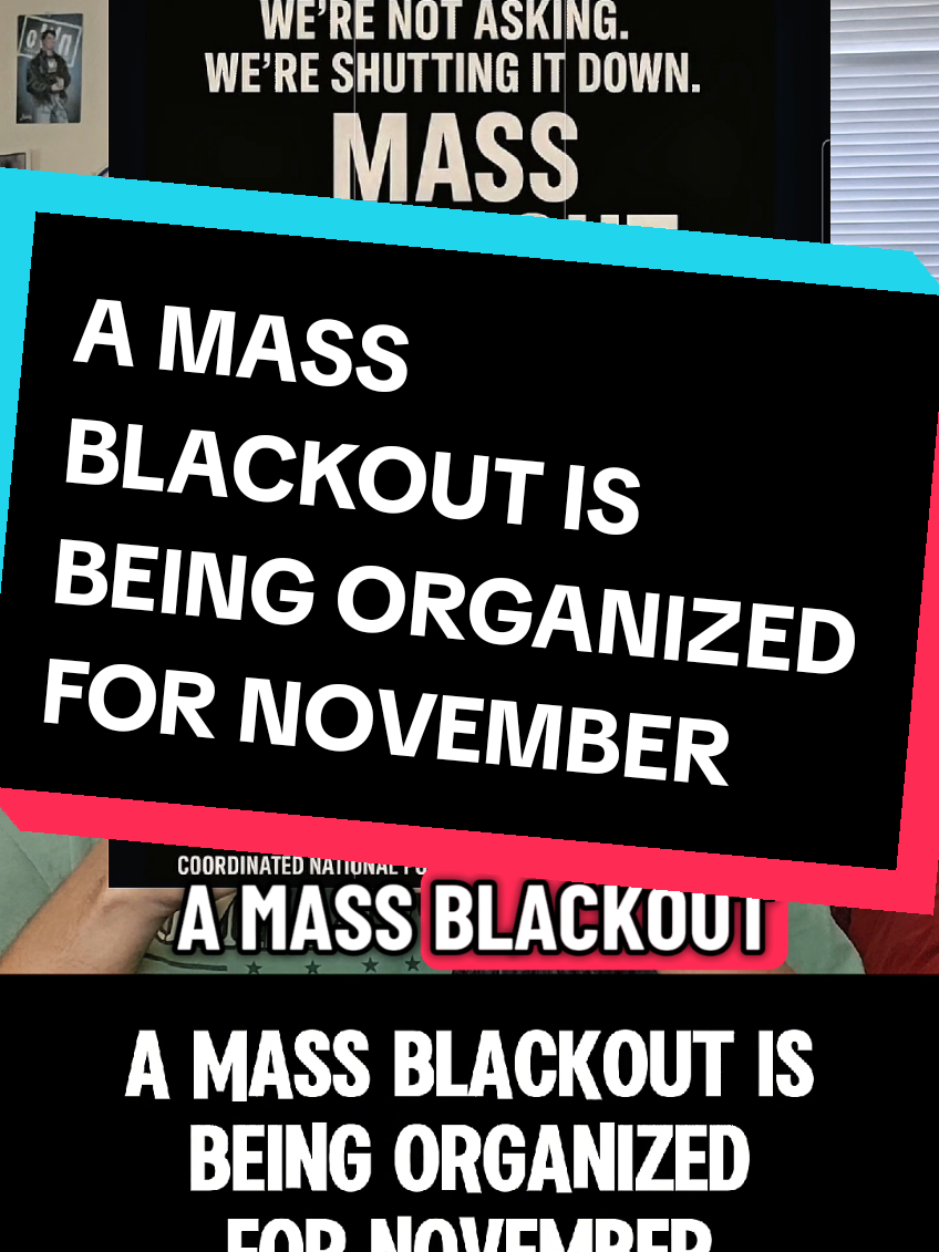 A mass blackout is being organized for November.