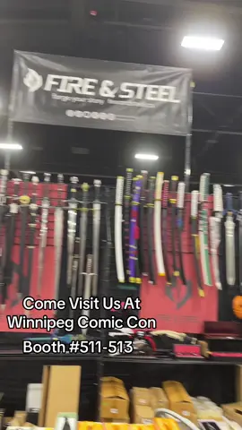 We are here at Winnipeg Comic Con!! #vendor #winnipegcomiccon #swordtiktok #animecollection 