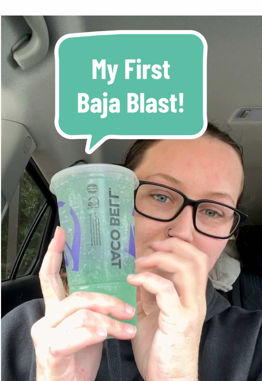 My First Baja Blast! Am I an influencer now? #bajablast #tacobell #mountaindew #review 