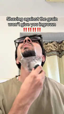 It’s the only way to get a clean shave #traditionalshaving #mensgrooming #foilshaver #shaving 