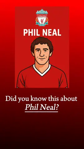 “Eight league titles. Four European Cups. One legend.” Phil Neal — Liverpool’s iron right-back. Never flashy, never loud — just consistent greatness. The man who lifted trophy after trophy… and never stopped smiling. #Liverpool #Anfield #football #YNWA #Defender 