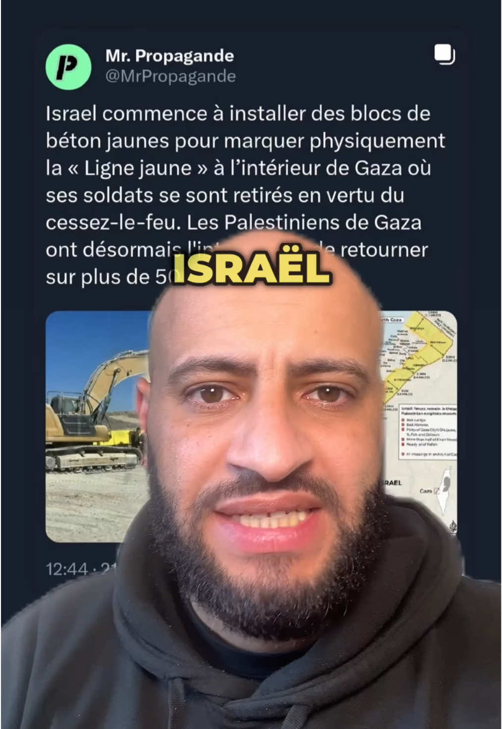 🎥 Comme vous le savez, il n’y a toujours pas de cessez-le-feu. Et pendant que le monde détourne le regard, les Palestiniens sont restreints dans leur propre terre. Plus de 58% de leur territoire leur est désormais interdit d’accès. Des murs, des barres de béton jaunes, des checkpoints partout… Ils sont littéralement encerclés, réduits à une peau de chagrin. C’est triste, mais surtout inacceptable. #Palestine #Gaza #FreePalestine #Humanity #Justice