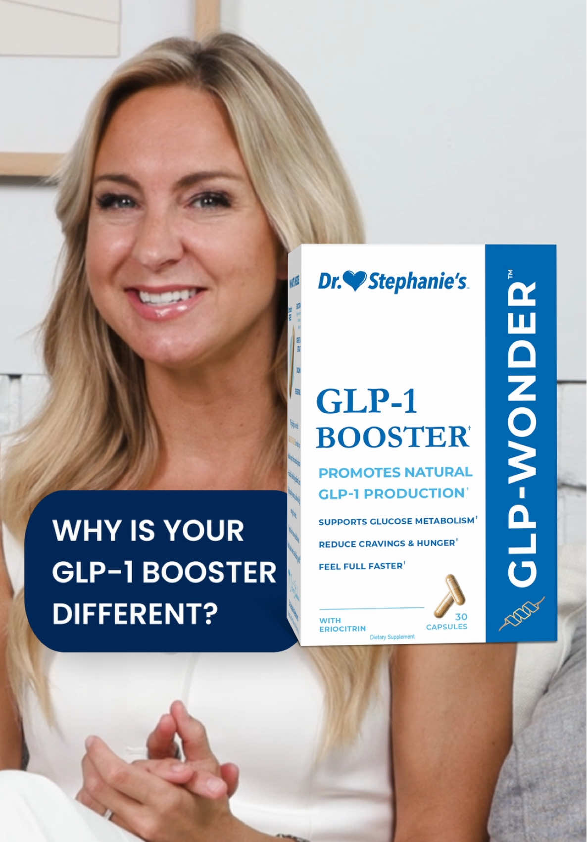 Your body already makes GLP-1 — it just needs the right support to do it well. That’s where GLP-Wonder comes in 💫 Doctor-formulated to help boost your natural GLP-1 production and keep you feeling your best, with no side effects.   Now on shelves at nationwide at @target ❤️! #DrStephanies #GLPwonder #Target #GLP1 #GLP1Booster #glp1journey #naturalglp1 #NowAtTarget #naturalsupplements #doctorsoftiktok #glp1tips #glp1results #glp1girlies #targetfinds #naturalingredients 