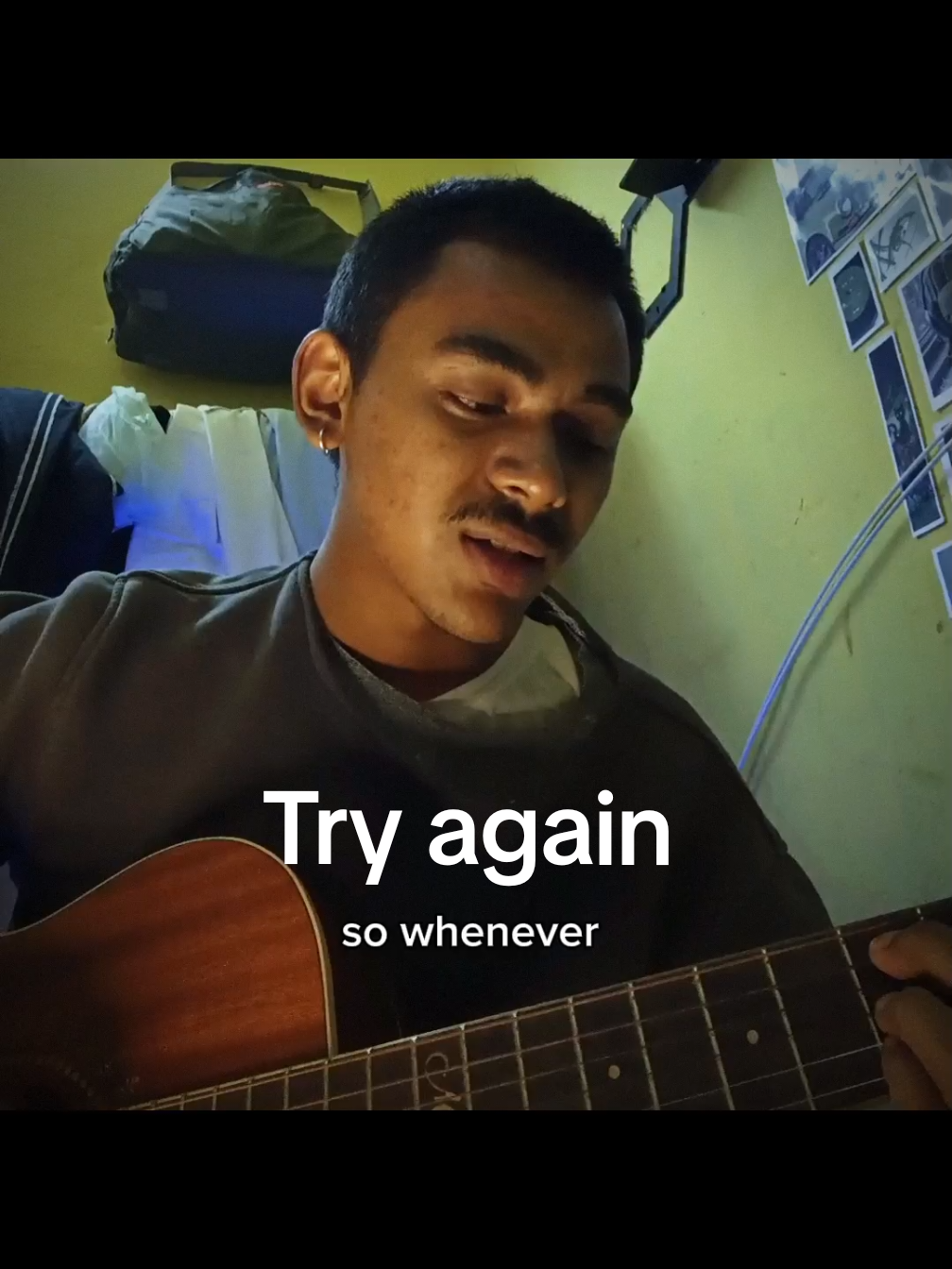 Try again #singing #tryagain #myanswerisyou #singing #guitarcover fyppp