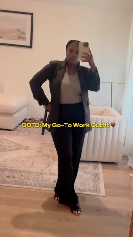 A neutral base and a good blazer will always do it for me. Love me a casual cute fit!  #fy #OOTD #whattoweartowork #corporategirlies #officewear 