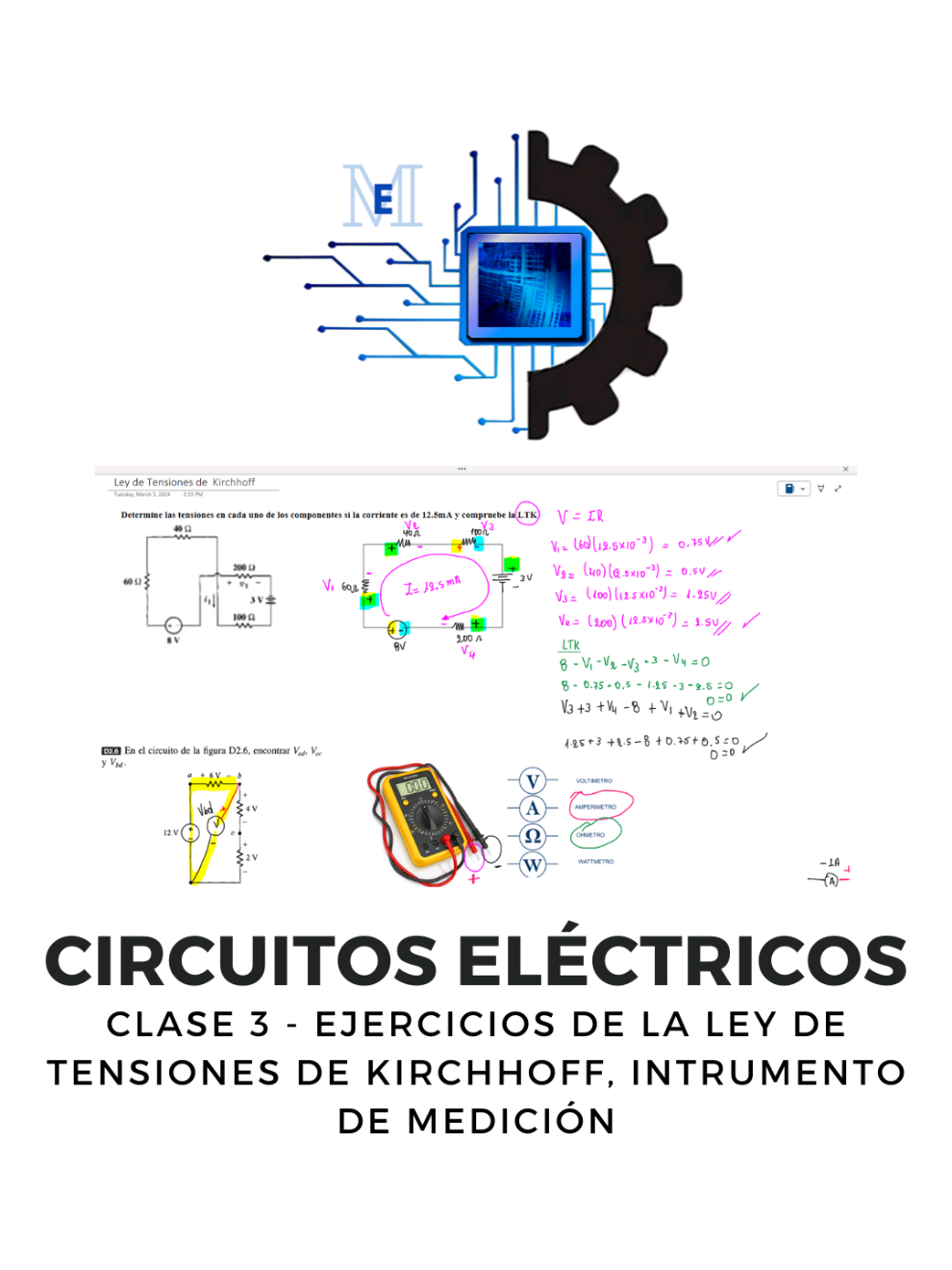 ⚡ Fragmento de la clase de hoy de Circuitos Eléctricos I  Clase 3 - Realizamos ejercicios de la Ley de Tensiones de Kirchhoff y cómo utilizar un instrumento de medición. 🔴 No faltes a la próxima clase 🎓 Síguenos en nuestro canal #LIVEIncentiveProgram #MakefriendsLIVE #PaidPartnership 