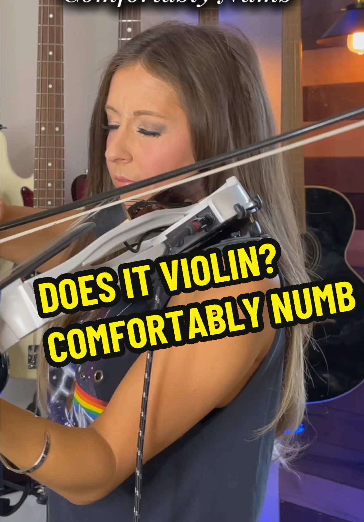 DOES IT VIOLIN? One of the most emotional guitar solos ever written… but is it even playable on a violin? Pink Floyd fans—did I do it justice? 🎻✨ #DoesItViolin #ComfortablyNumb #PinkFloyd #ViolinSolo #DavidGilmour 