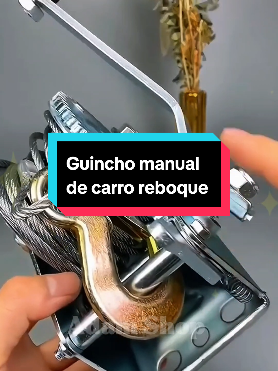 Guincho manual com arraste e catraca #ferramentas #guincho #carro #reboque 