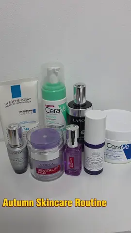 My autumn skincare routine.  After cleansing with the CeraVe Air foam I use the L'Oréal Revitalift Filler eye serum. I like to make sure I look after the skin around my eyes. Next up is the Lancome Genifique Ultimate serum.  This serum has many benefits such as hydrating,  firming and giving my skin a boost. Last step is the L'Oréal Revitalift Watercream.  It smoothes my fine lines and wrinkles and keeps my skin firm. With the autumn rain and wind I know my skin is cared for with this autumn routine.  #Lorealistar #mylancomecommunity #skincare  #LorealistarAutumnCare @L'Oréal Paris UK @Lancôme @CeraVe UKI  #ad 