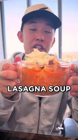 Rating the viral lasagna soup #lasagna #lasagnasoup #costco #costcofinds #soup 