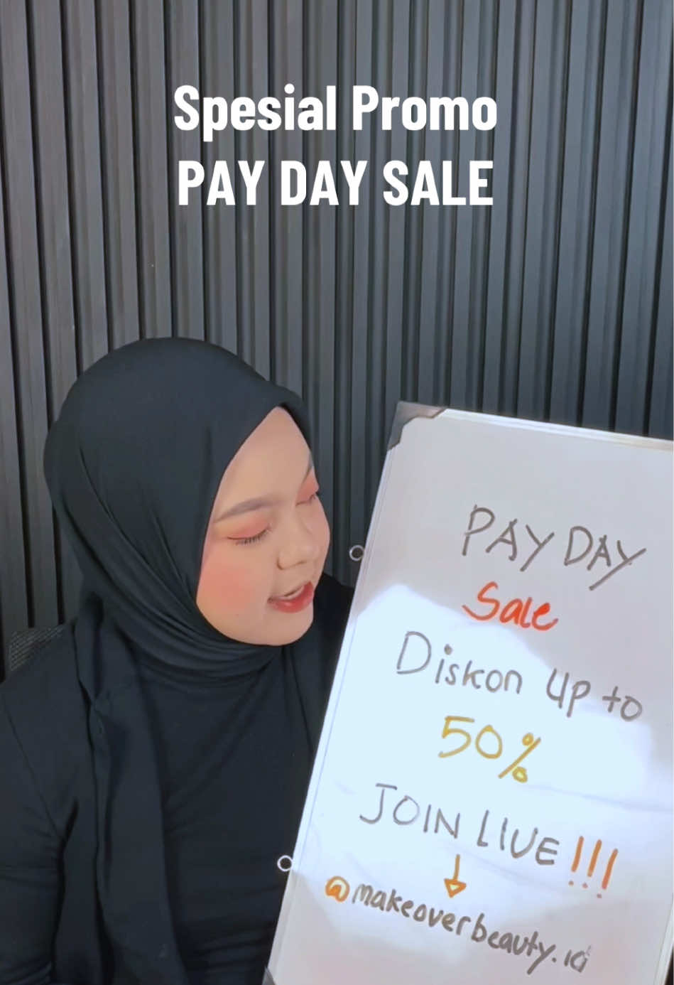Hari ini bangett Spesial Promo Pay Day Sale MAKE OVER Diskon Up To 50%🫶🏻🤭💗🔥 #makeoverid #payday #live #paydaysale 