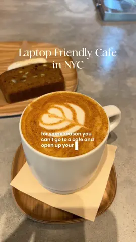 lots of seating and outlets! follow for the full review on their delicious fall items #nycfood #nyccafe #nyccoffee #wfhlife #coffeeshop 