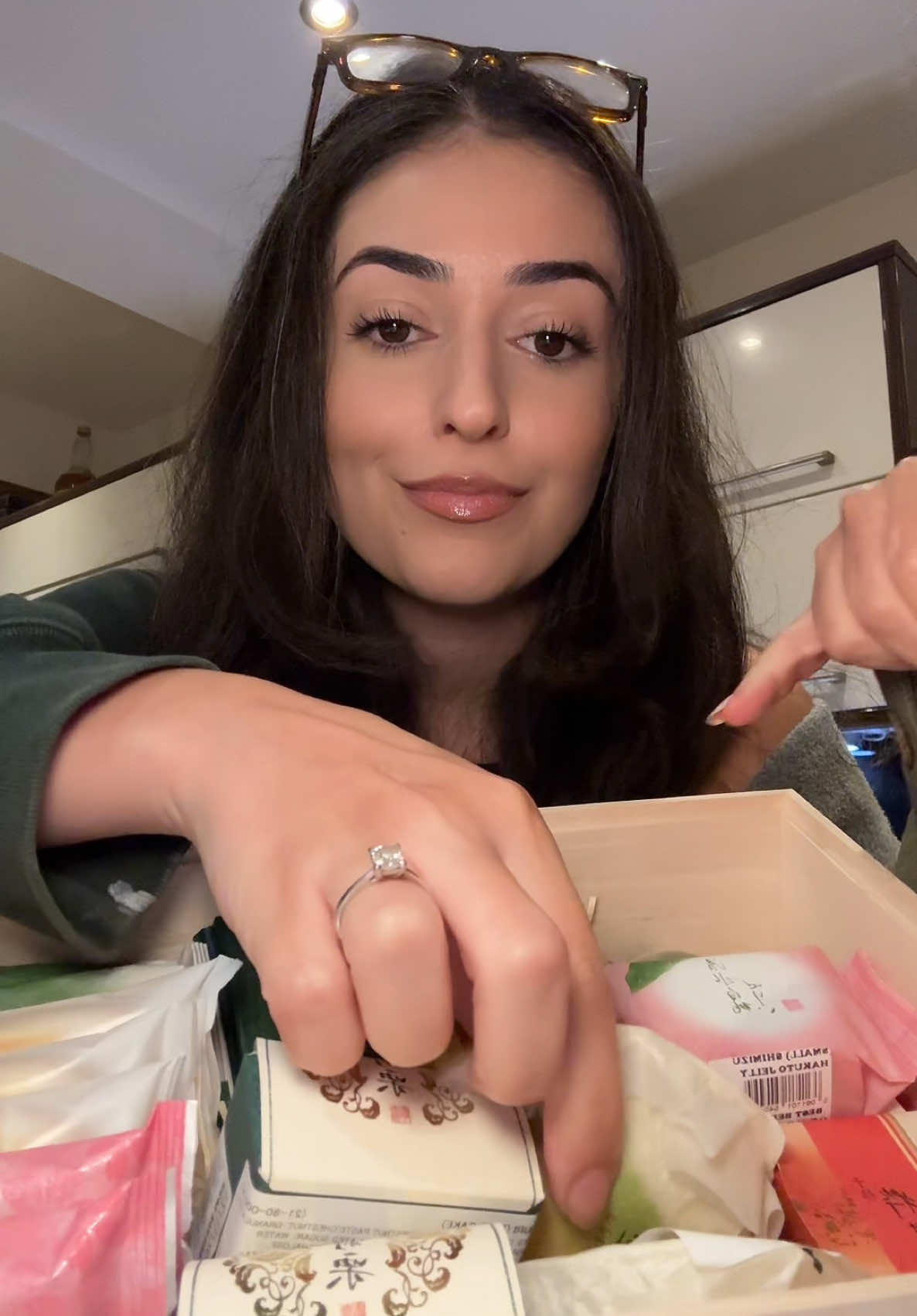 Part 2 of trying the new £120 Japanese dessert from Harrods @Ann Khoshaba #harrods #japanese #japan #wagashi #dessert #fruit #fruits #jelly #cake #food #Foodie #foodreview #asmr #asmrfood #foodasmr #tastetest #fyp #foryou 