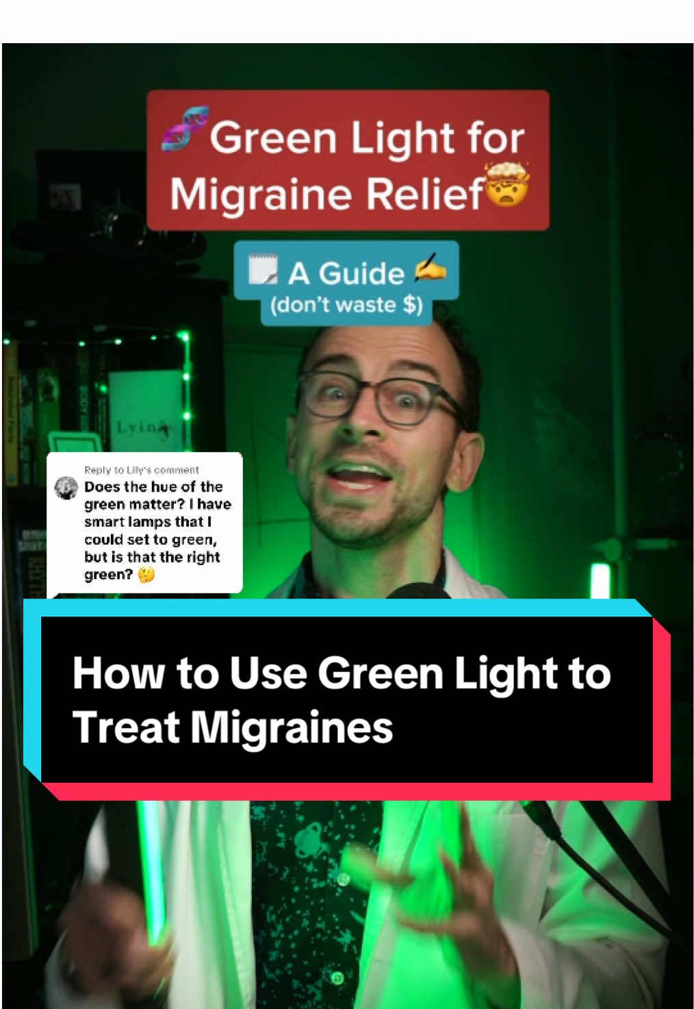 Replying to @Lily The research here is stillin its early phases. But it's such a low-cost intervention that it's super easy to try at home. If you try it, make sure to let me know how it goes! (The guide will be an evolving document- after I get a chance to test more devices I'll send out an update!) #migraines #greenlight #learontoktok