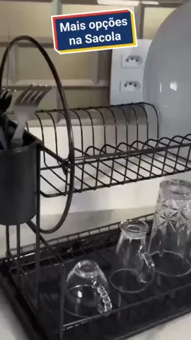 Belifou Escorredores de Louças Ferro Com Revestimento Antiferrugem 53CM Escorredor De Dupla Camada#escorredor #escorredordelouca 