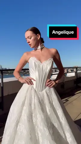 ANGELIQUE is the kind of dress you could only dream about… well now she can be yours! ✨ Not a fan of strapless? She also comes with detachable lace long sleeves! Come try her on for yourself today 🤍 #bride #bridal #wedding #weddingdress #bolee @Lavender Lace 