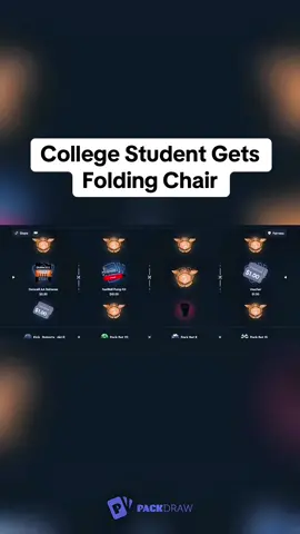 College Student Gets Folding Chair