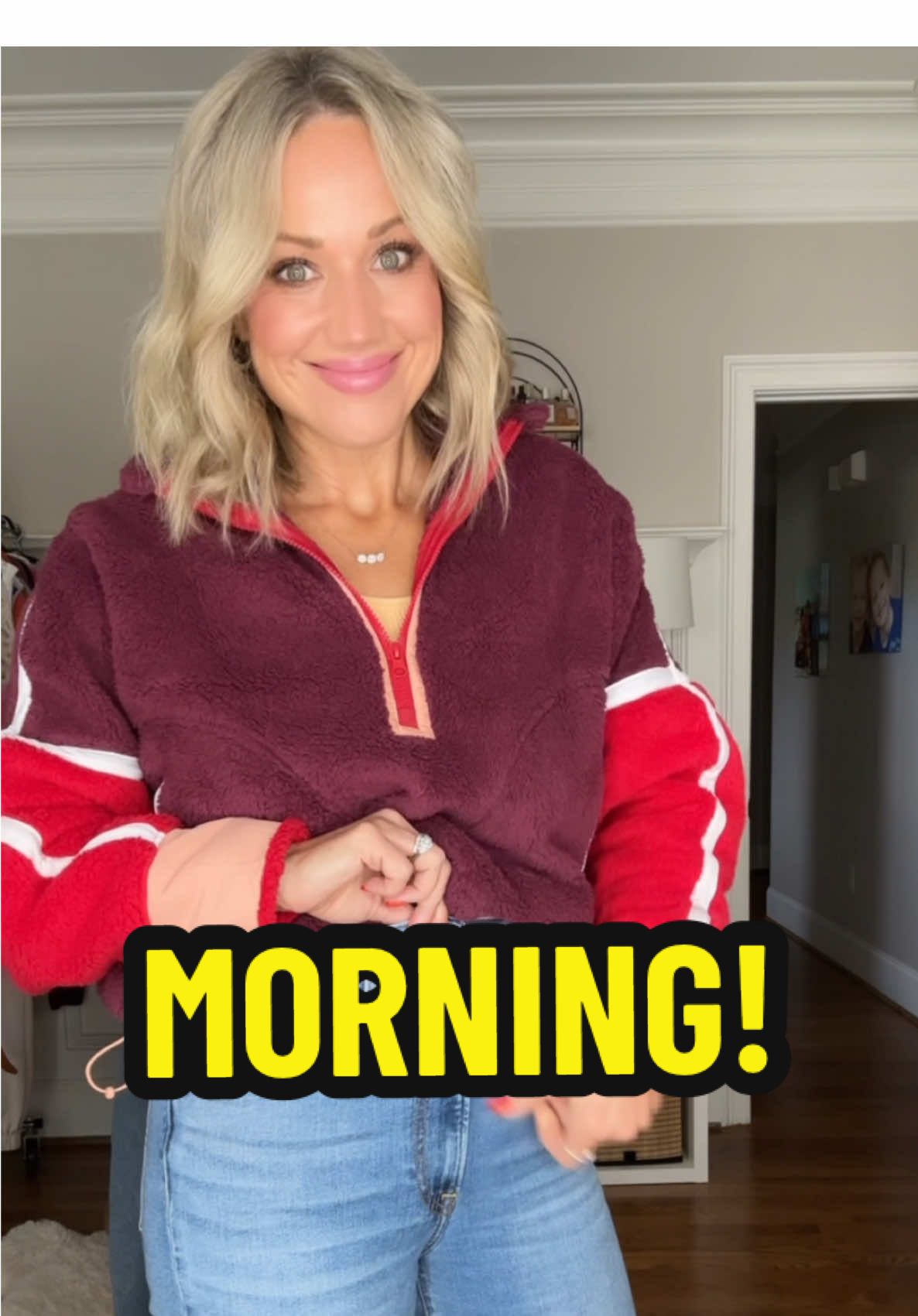 Happy Friday, group 7.  #grwm #over40 #momlife 