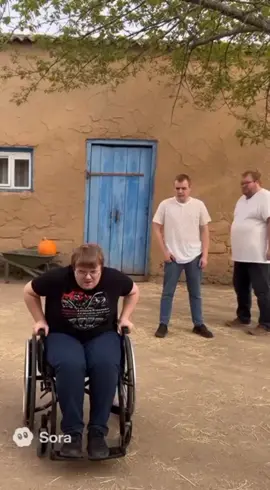 Инвалид смог встать на ноги😱 #sora2 #t2x2 #5opka #kussia 