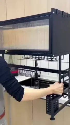 85cm Escorredor De Louça Suspenso Boutique   Kitchen Rack Aço Inoxidável Organizador Louça  Qualidade Pra Cozinha#escorredor #escorredordelouca 