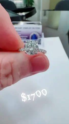 2.5 Ctw lad diamond 14kt white gold ring #labdiamondring #diamondring #jewelryonsale #jewelry #jewelrysale 