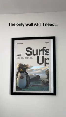This Cody Maverick movie poster from surf’s up is actually so sick #codymaverick #surfsup #surfing #bigz 
