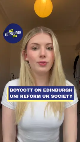Societies react to Reform UK on campus with a boycott #edinburgh #edinburghuni #students 