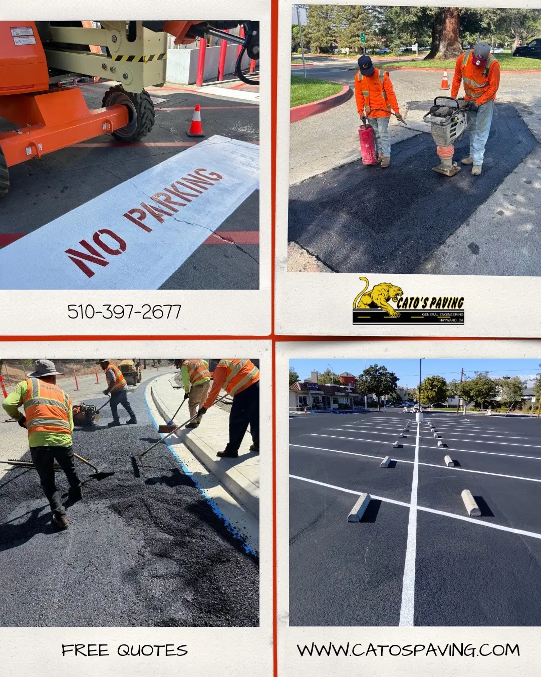 Don’t ignore your pavement maintenance! The rain is coming which means that small repairs can easily turn into big repairs.  Be proactive and let Cato’s Paving take a look at your property. We can help you keep your parking lots and walkways looking great.  Contact us today! 510-397-2677 or office@catospaving.com ✅ #asphaltcontractor 