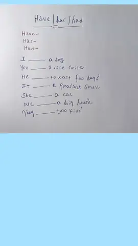 part 223: have, has, and had_ what is the difference? #LearnOnTikTok #englishteacher #bestenglishinamharic #habeshatiktok #ethiopian_tik_tok🇪🇹🇪🇹🇪🇹🇪🇹 #grammar 