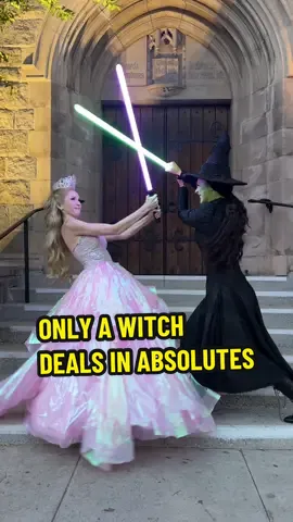 Only a Witch deals in Absolutes… 🧹🫧#wicked #starwars #elphaba #glinda #plottwist @Wicked: For Good 