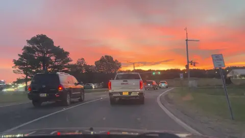 The sunrise was so beautiful today #fyp #sunrise #xyzbca #orangeandpink #FYP 