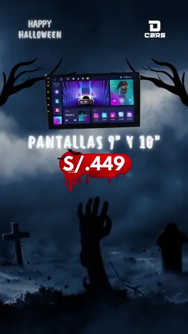 🎃 ¡TRICK OR TREAT! 🍬 Te traemos el mayor dulce: ¡El cerebro de tu carro a un precio de terror! 🧠 Mejora tu experiencia de manejo con la Radio Android QLED de 9