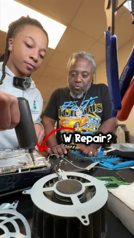 My son fixed a playstation today.