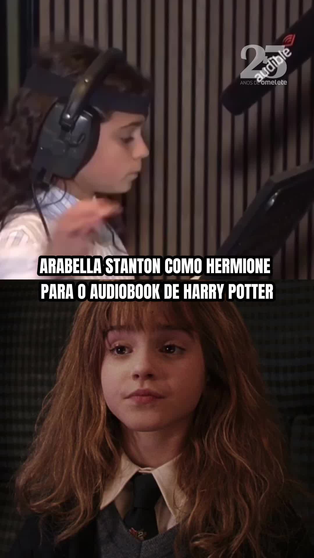 PRÉVIA DE ARABELLA SANTON COMO HERMIONE 🥹 A @ndtvworld divulgou em suas redes um trecho da atriz Arabella Stanton atuando como Hermione Granger para o audiobook de Harry Potter, da Audible ✨ Podemos ver que a mini querida vai entregar uma atuação brilhante como Hermione, né? #hermionegranger #harrypotter #harrypotterseries #arabellastanton